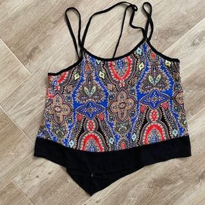 T-strap back blouse